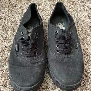 Black on Black Authentic Vans